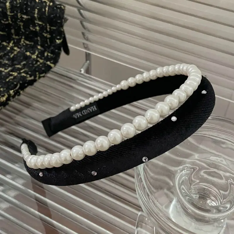 Black High-Cranial Hairband for Women - Image 116