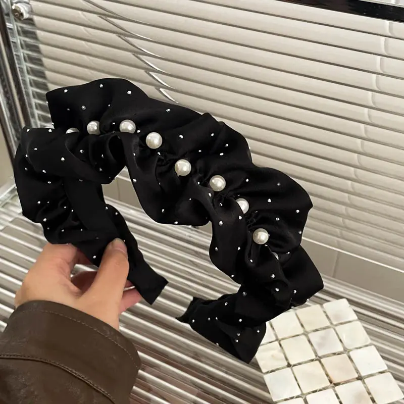 Black High-Cranial Hairband for Women - Image 118