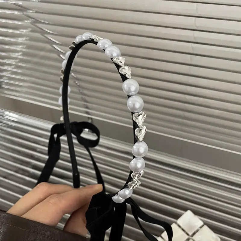 Black High-Cranial Hairband for Women - Image 135