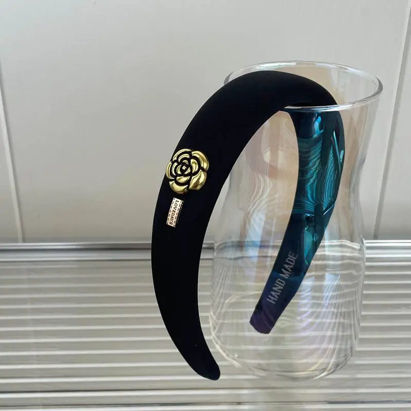Black High-Cranial Hairband for Women - Image 142