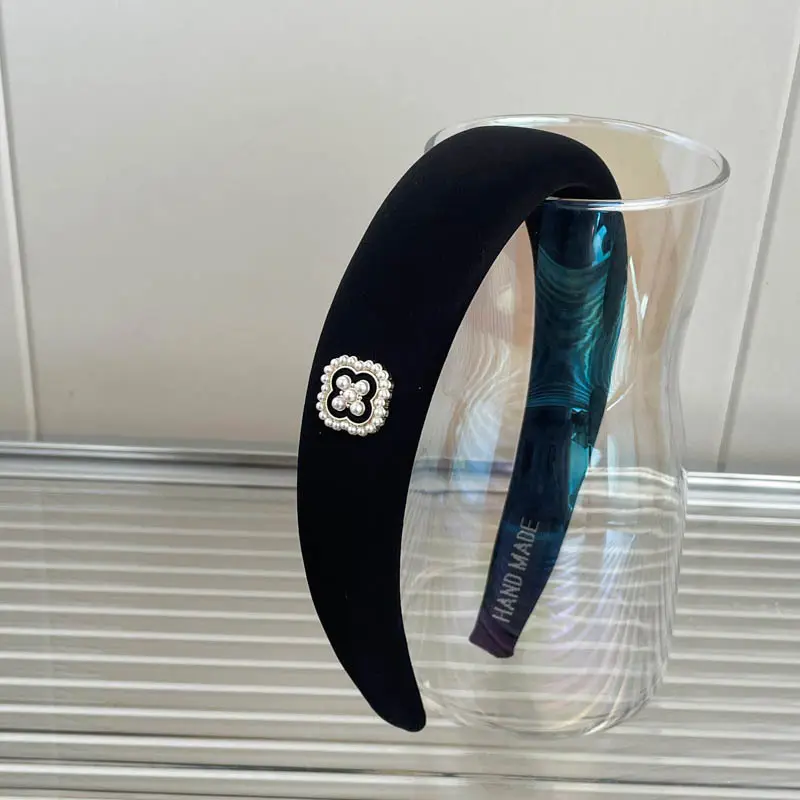 Black High-Cranial Hairband for Women - Image 143