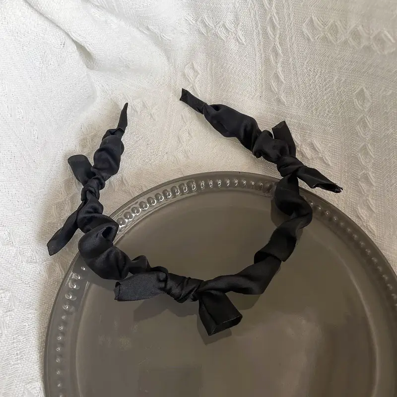 Black High-Cranial Hairband for Women - Image 145