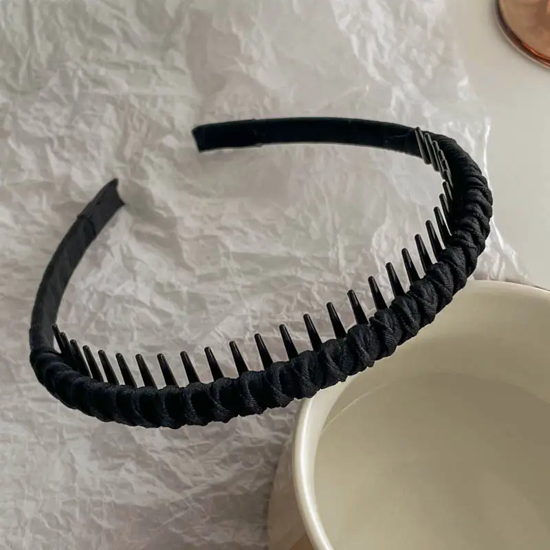 Black High-Cranial Hairband for Women - Image 148