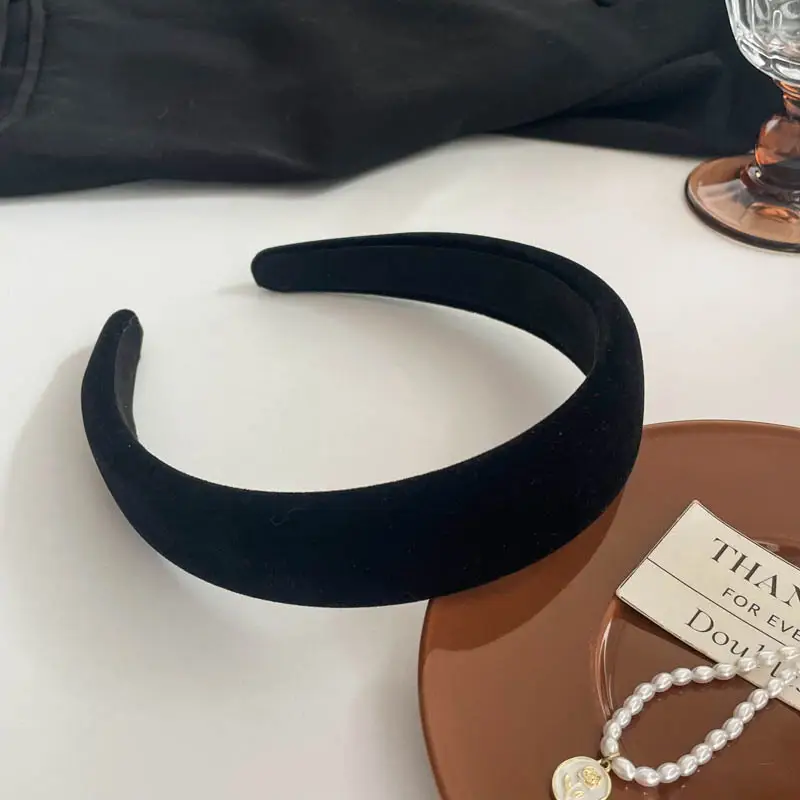 Black High-Cranial Hairband for Women - Image 83