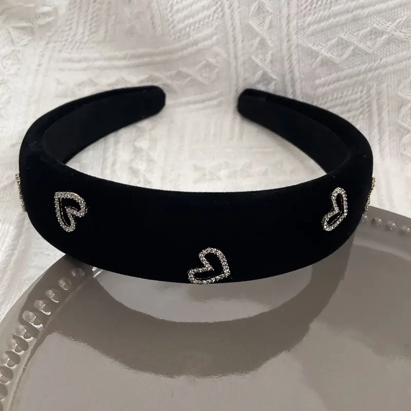 Black High-Cranial Hairband for Women - Image 9