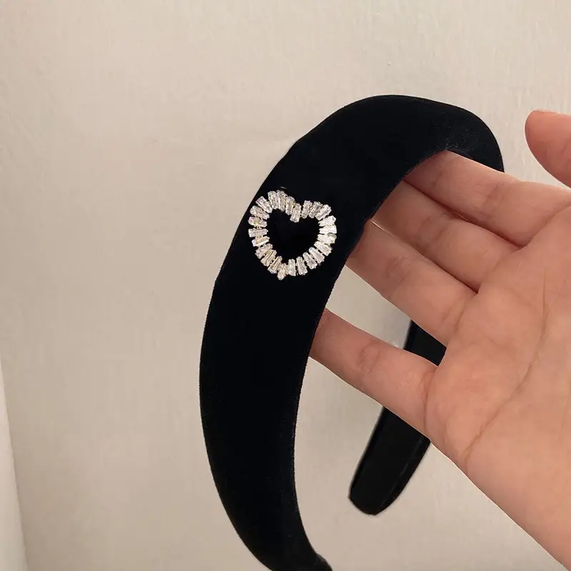 Black High-Cranial Hairband for Women - Image 91