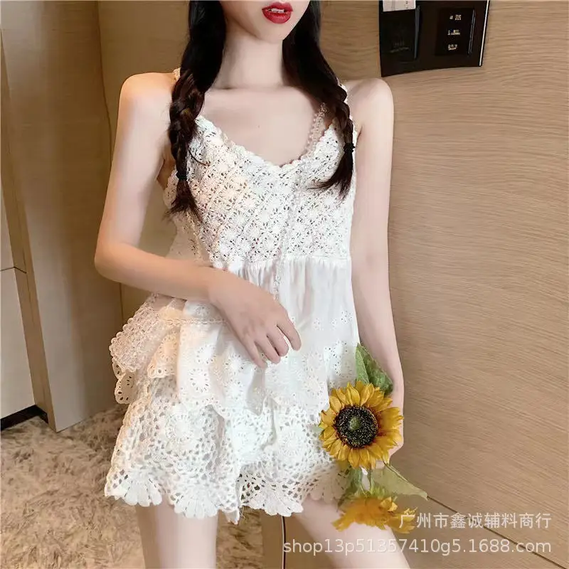 New Retro Women's Lace Shorts Set with Hat - Image 39