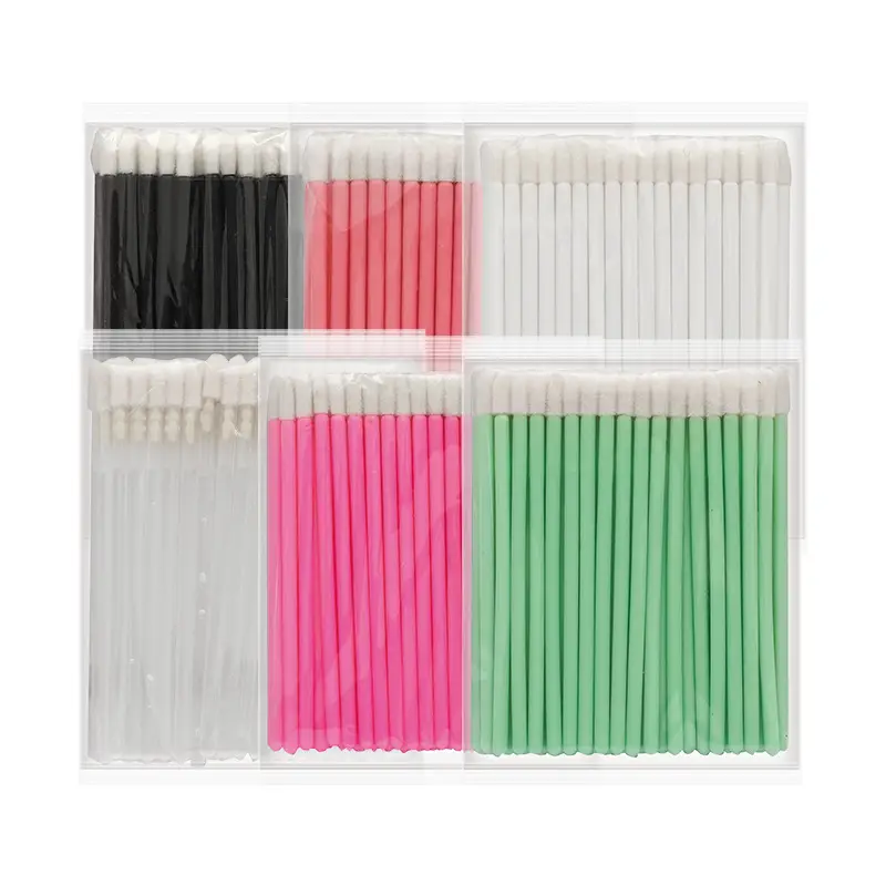 Green Solid Rod Lip Brush Makeup Swab Brush - Image 11