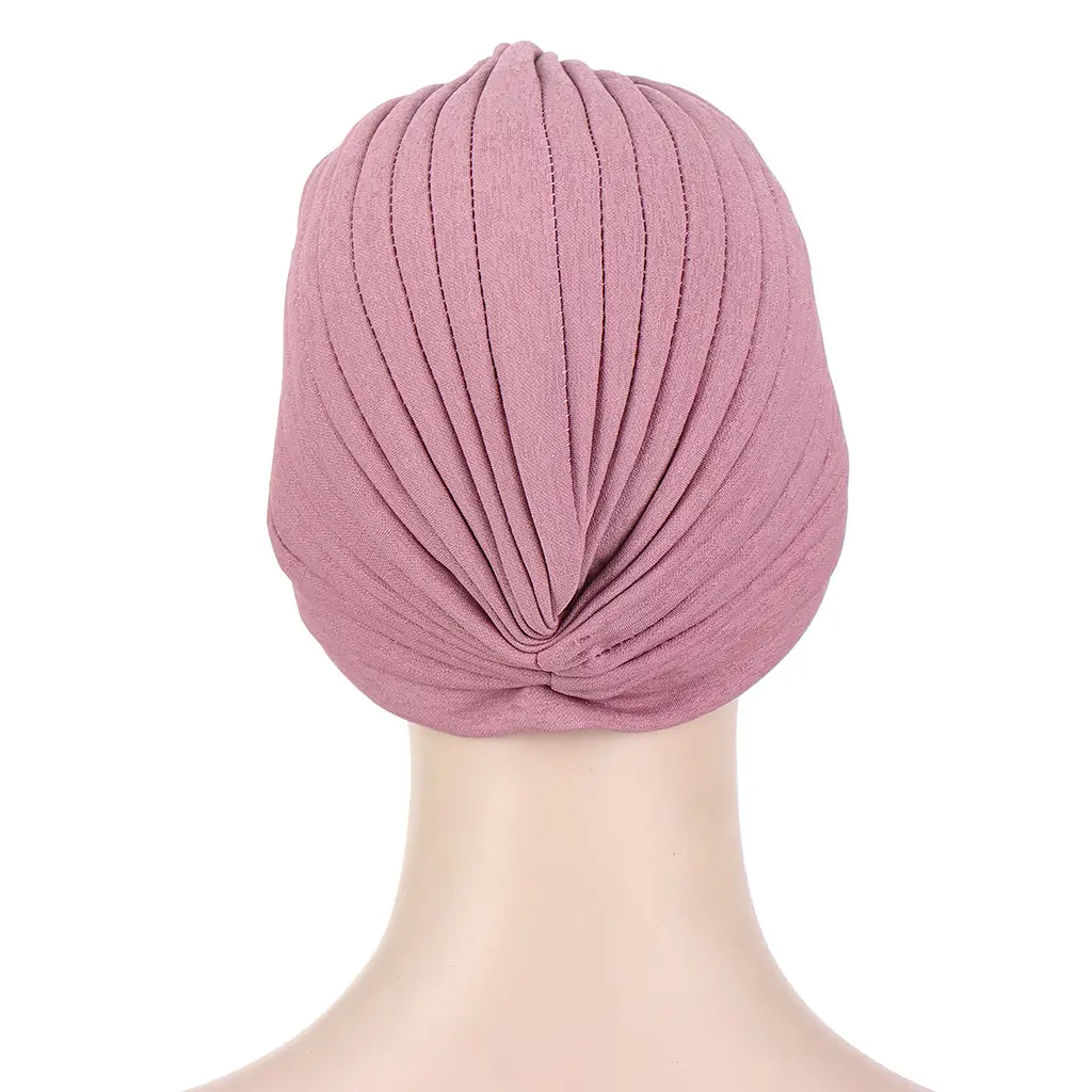Black Muslim Headscarf with Tie Knot & Bamboo Linen - Image 14