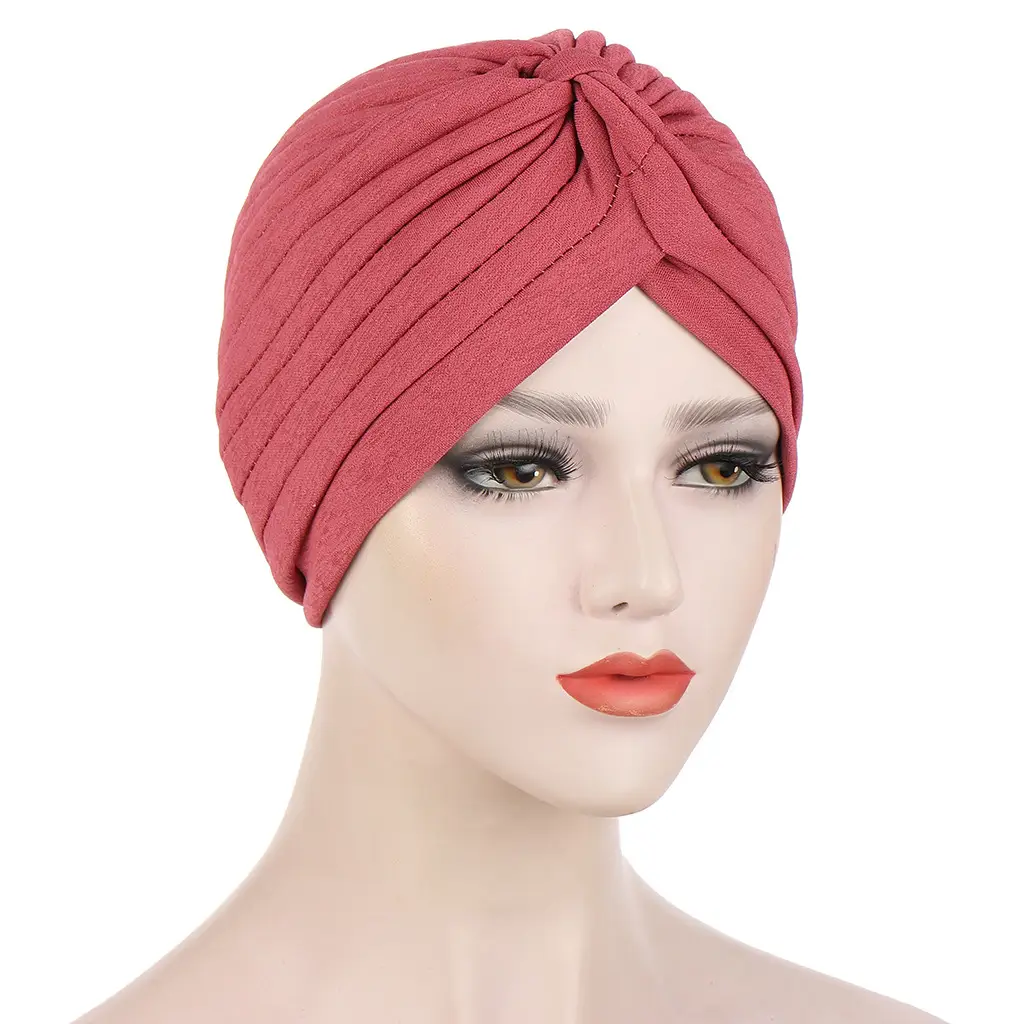 Black Muslim Headscarf with Tie Knot & Bamboo Linen - Image 7