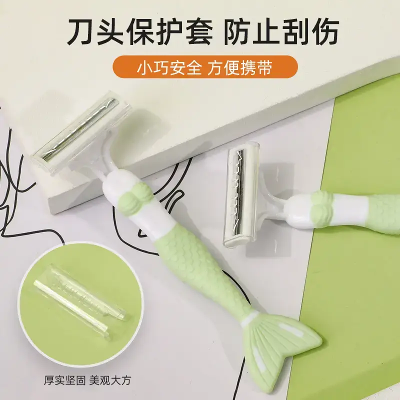 Women's Green Seafood Themed Razor Blade Sharperman - Image 3