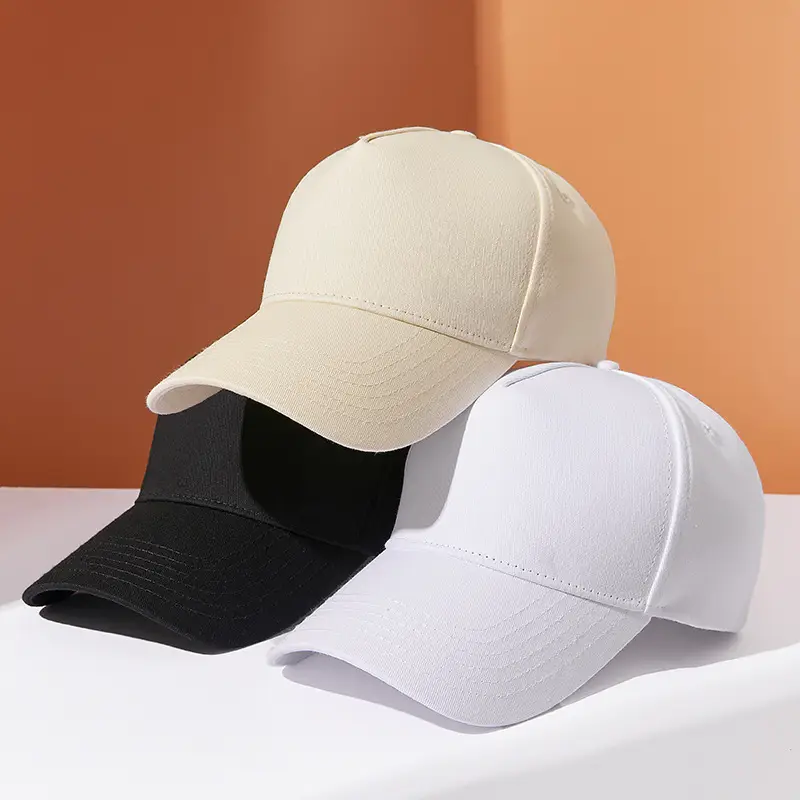 Men's Pure Color Cotton Peaked Cap - Image 9
