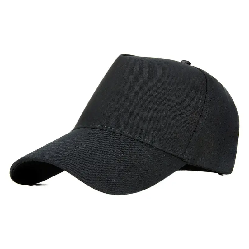 Men's Pure Color Cotton Peaked Cap