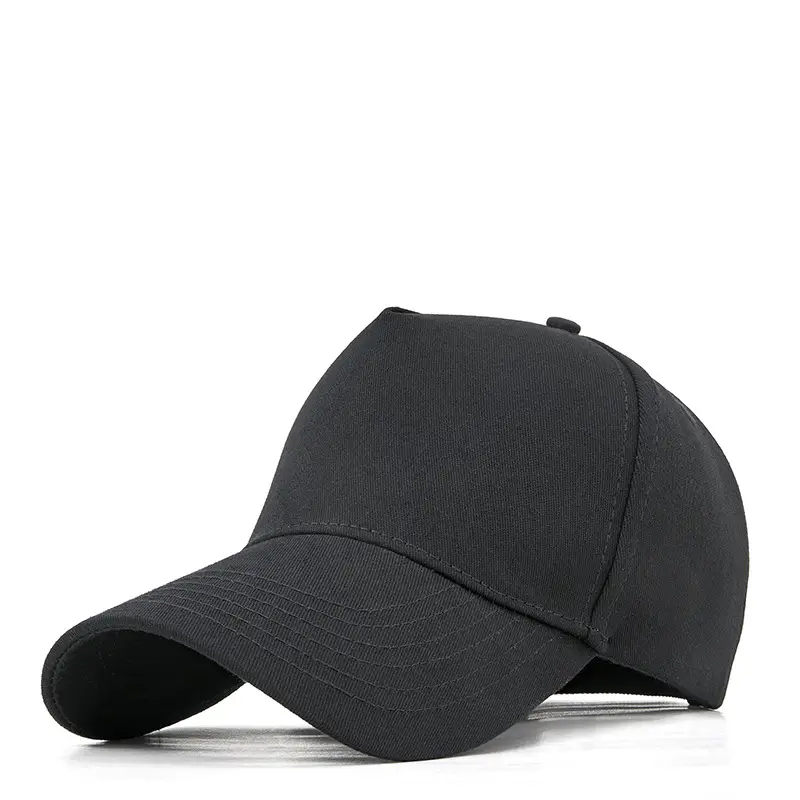 Men's Pure Color Cotton Peaked Cap - Image 2