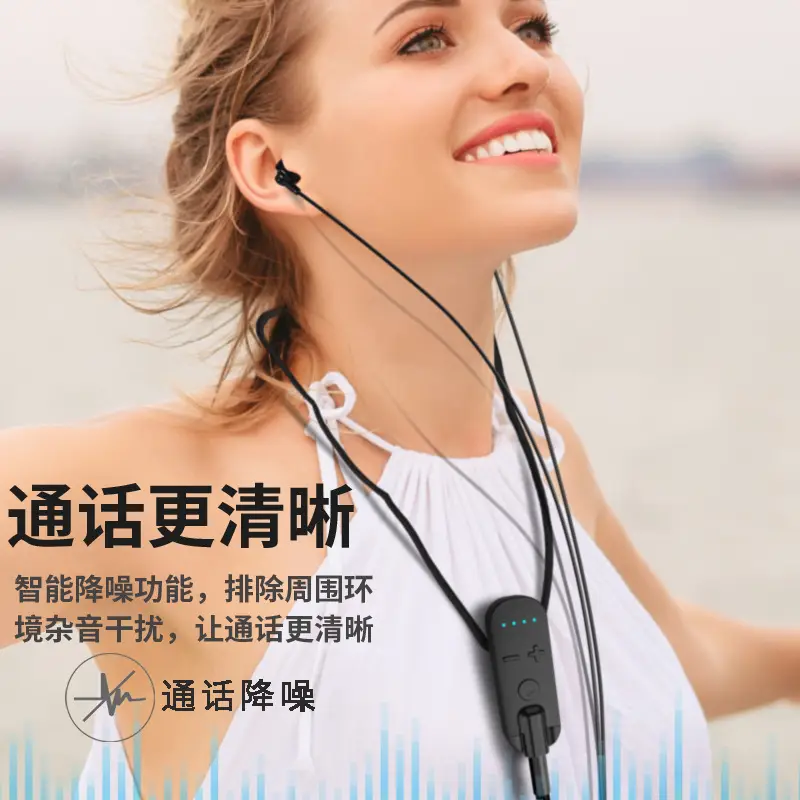Bluetooth Headset Receiver with 180h Battery & Type-C Charging