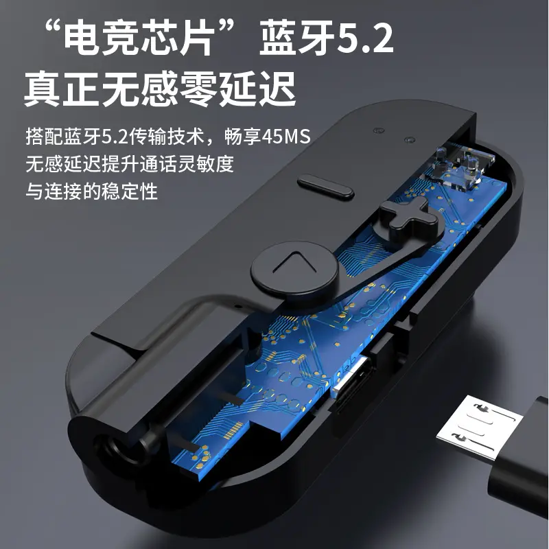 Bluetooth Headset Receiver with 180h Battery & Type-C Charging