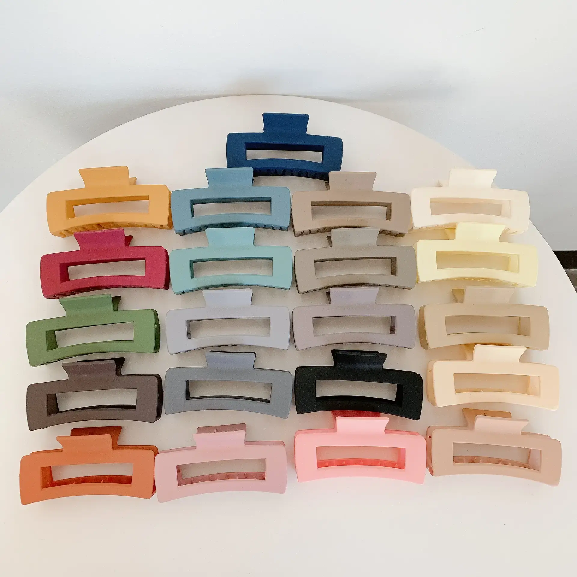 Matte Plastic Hair Clip for Women Men - Image 24