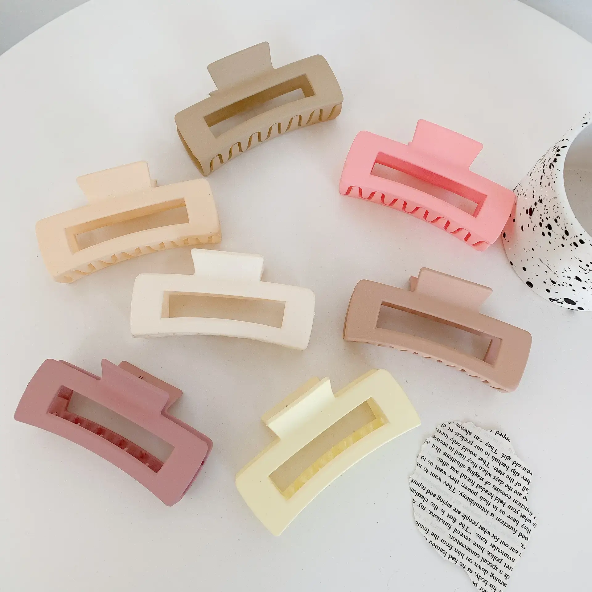 Matte Plastic Hair Clip for Women Men - Image 26