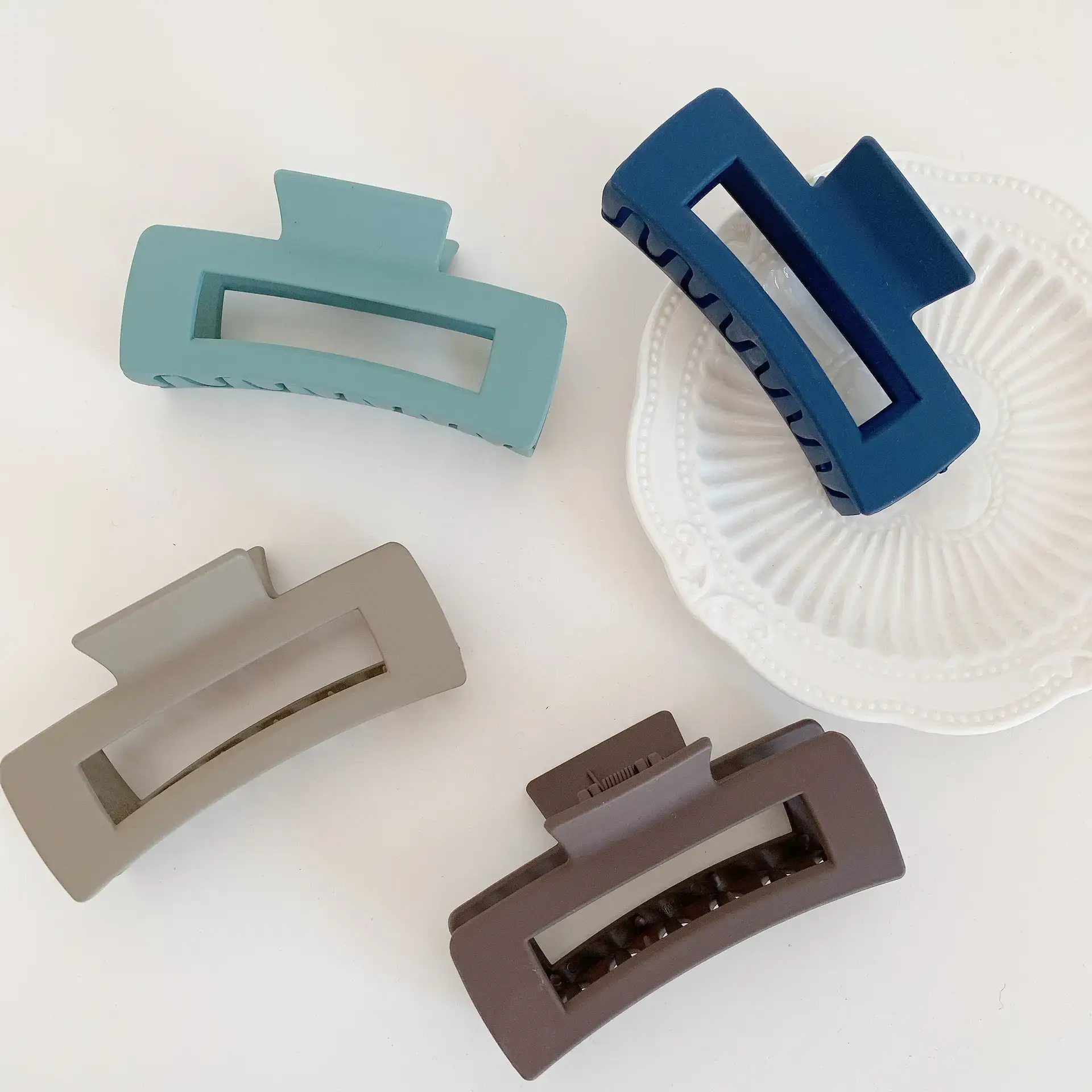 Matte Plastic Hair Clip for Women Men - Image 27