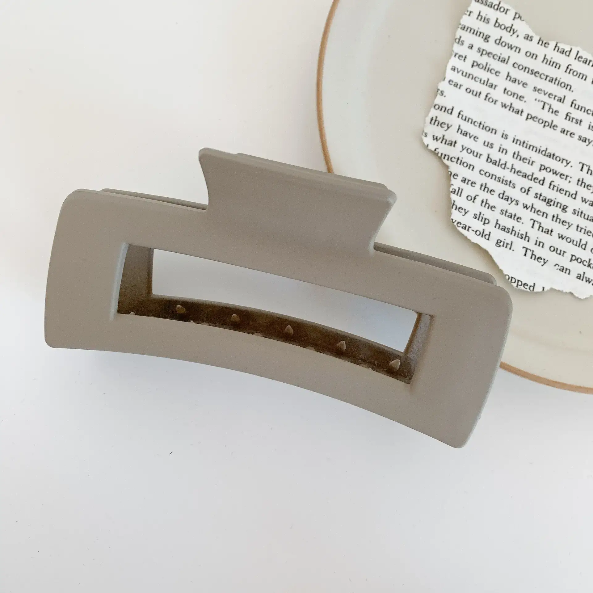 Matte Plastic Hair Clip for Women Men - Image 13