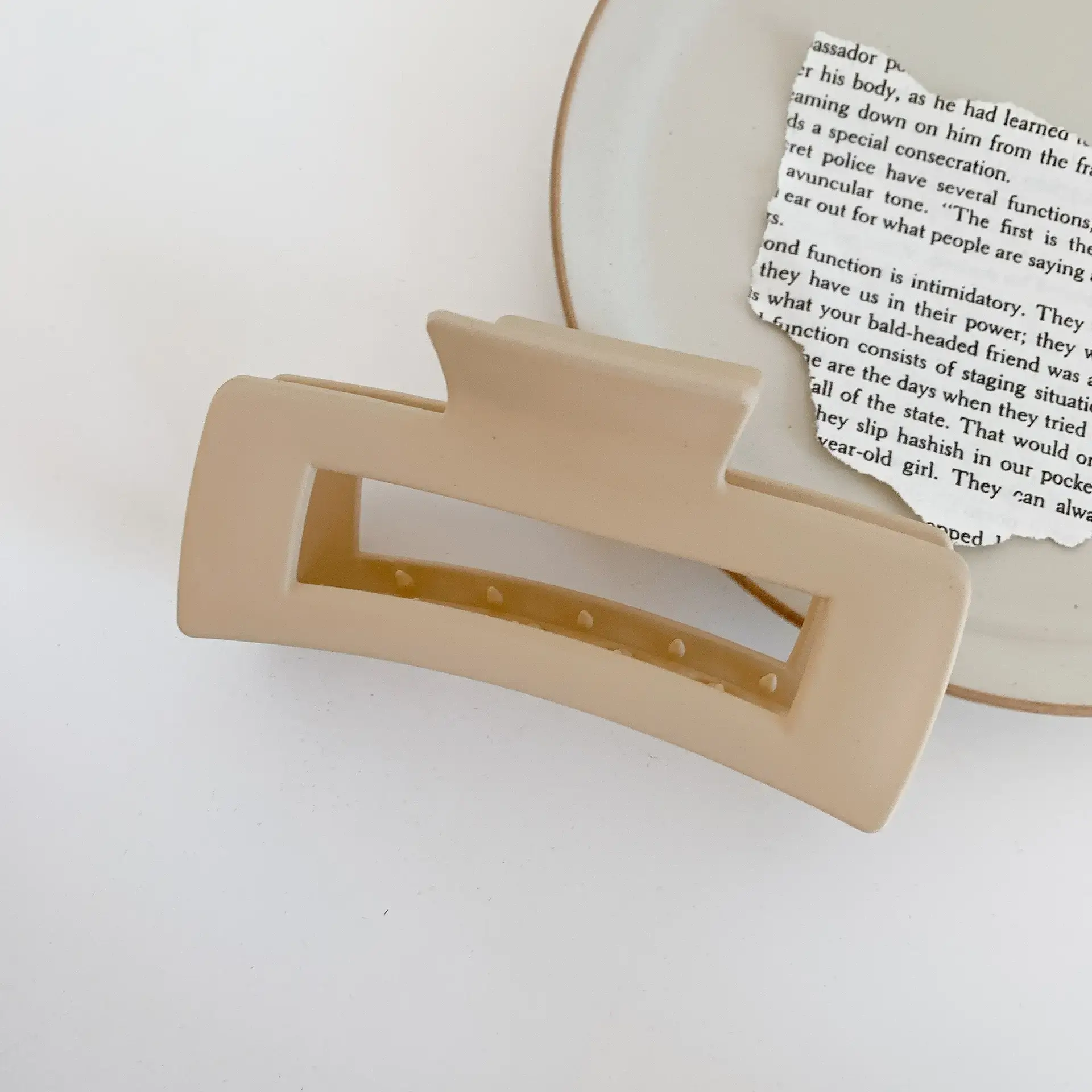 Matte Plastic Hair Clip for Women Men - Image 14