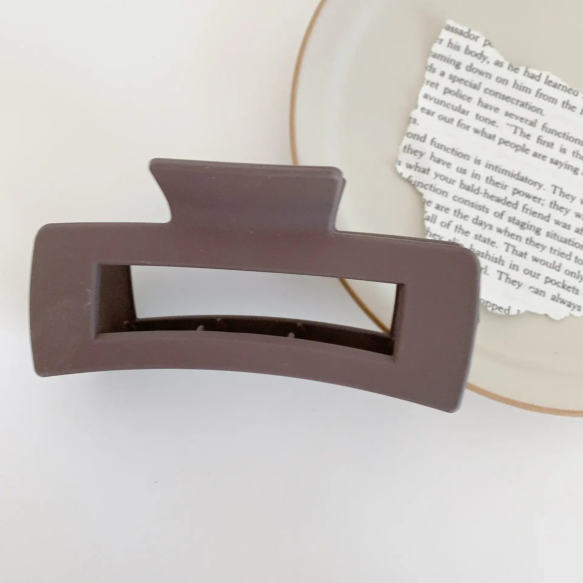 Matte Plastic Hair Clip for Women Men - Image 21