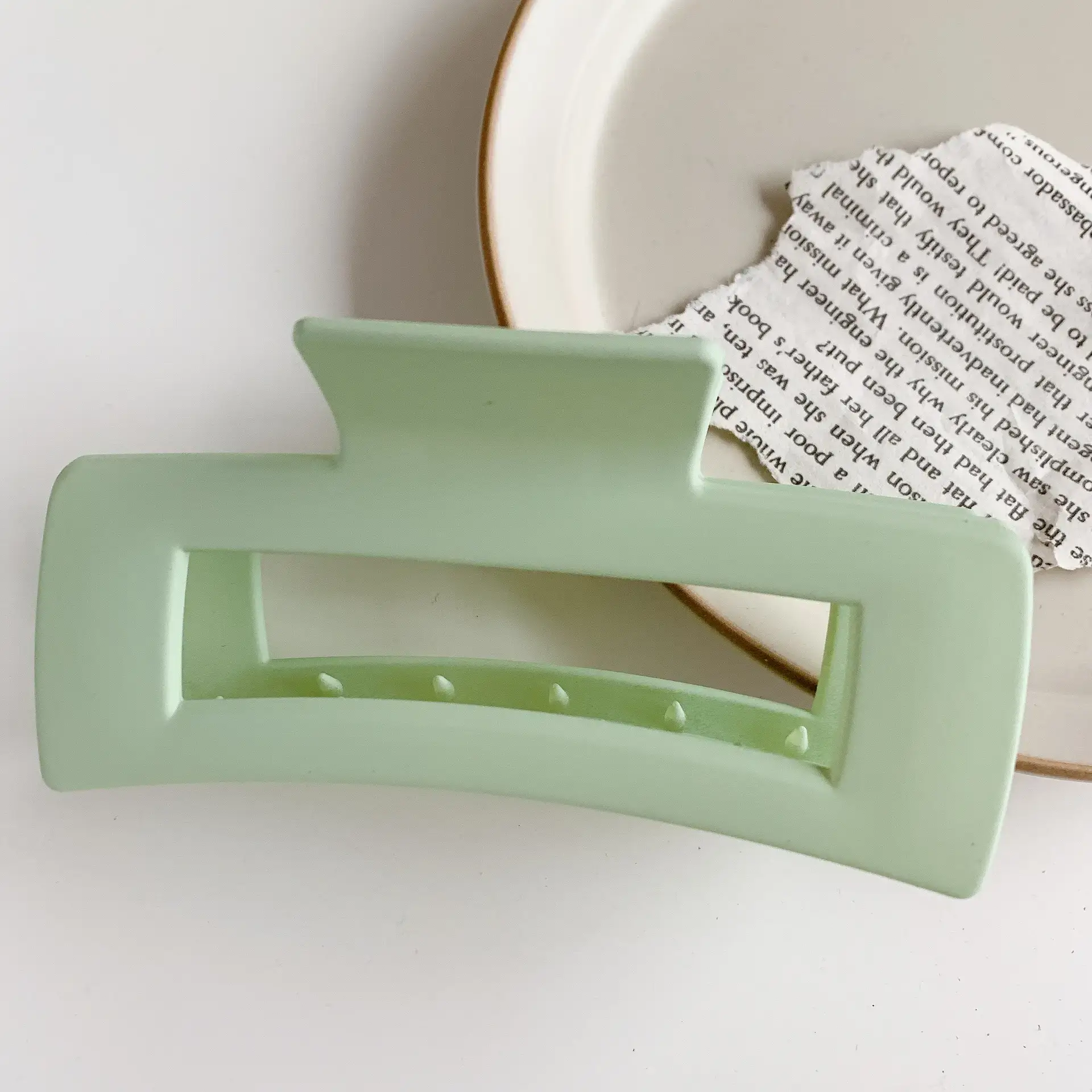 Matte Plastic Hair Clip for Women Men - Image 22