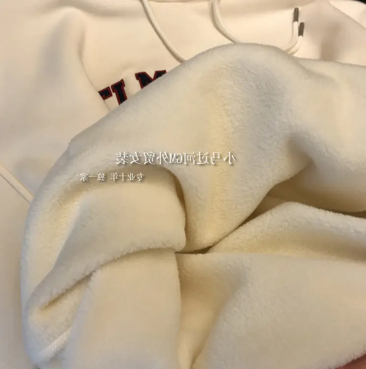 Women Winter Hooded Sweatshirt Cream Dream In Red