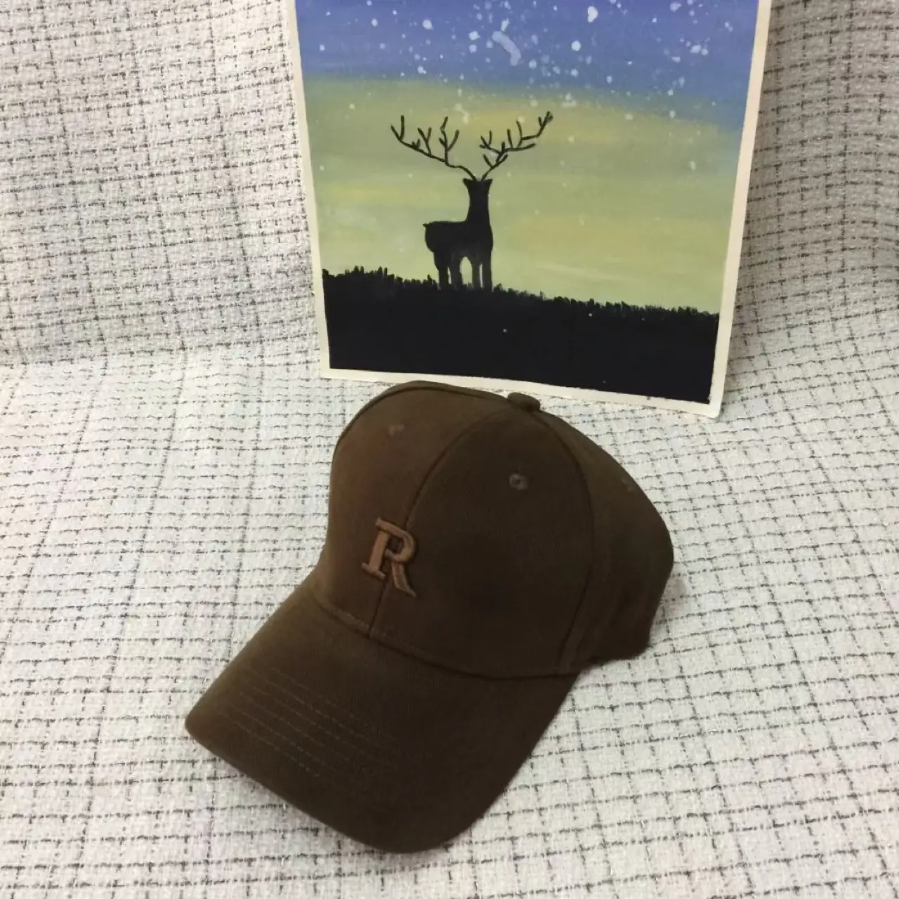 Winter Black Peaked Cap for Men Women
