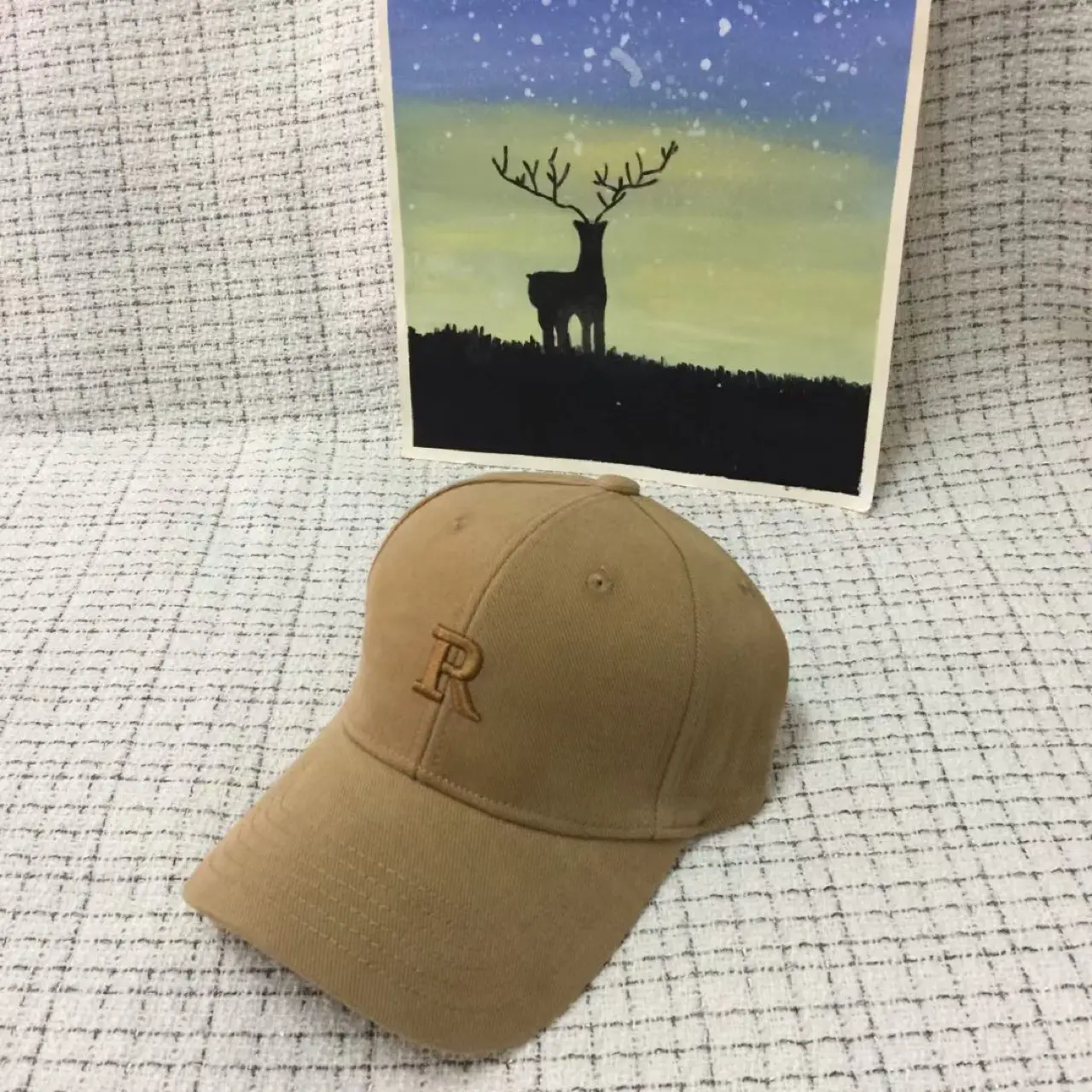 Winter Black Peaked Cap for Men Women