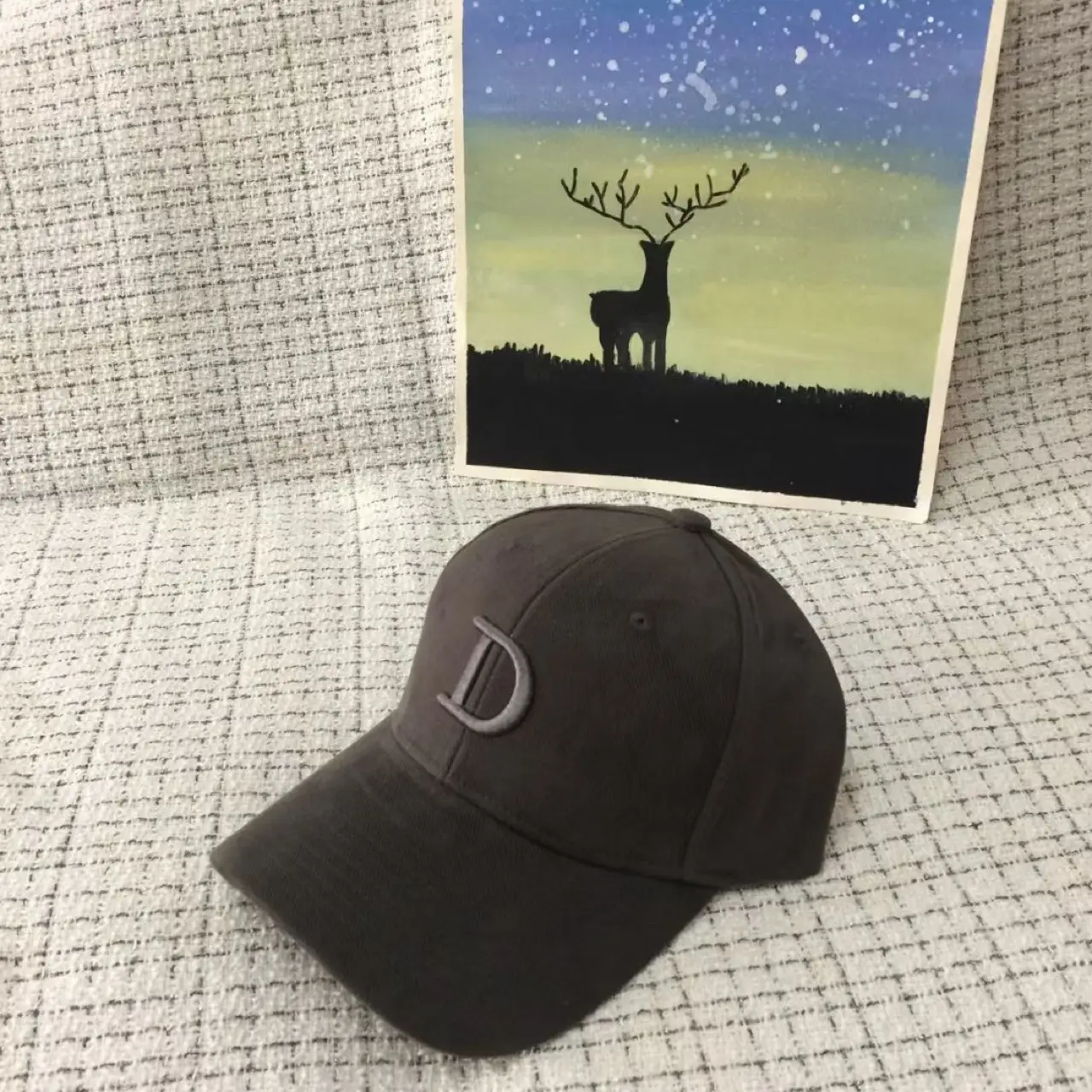 Winter Black Peaked Cap for Men Women