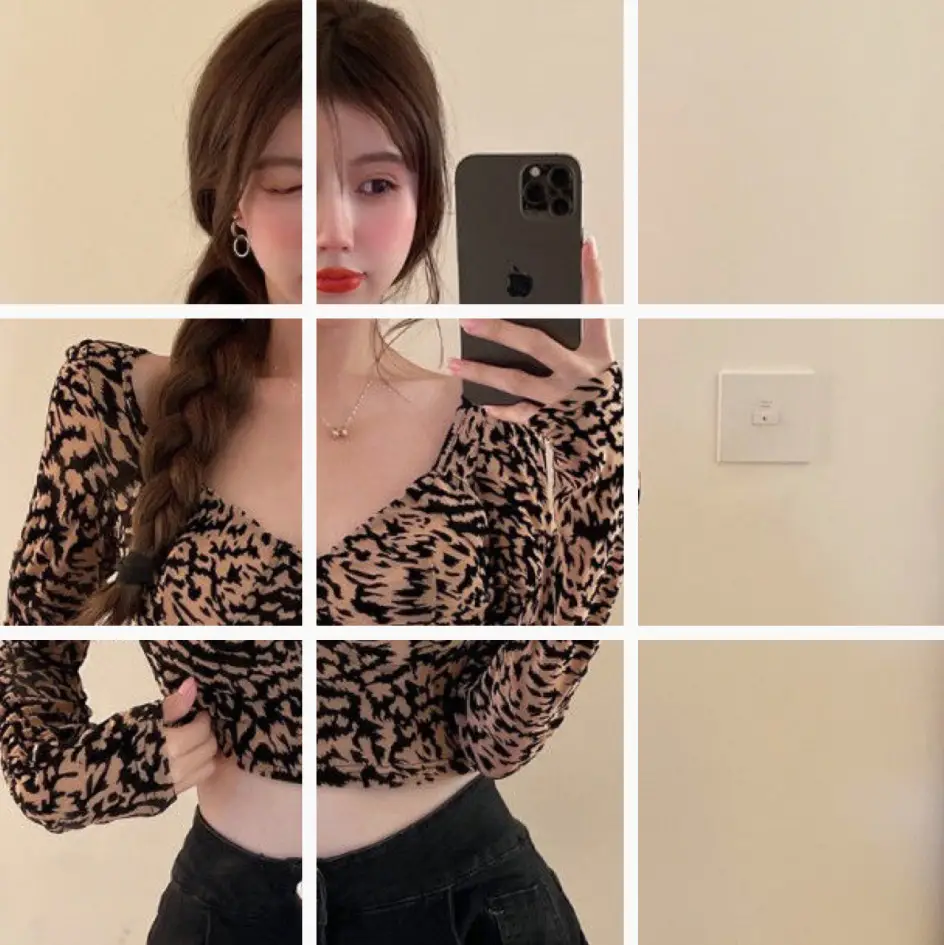 American Leopard Long Sleeve Women's Top - Image 3