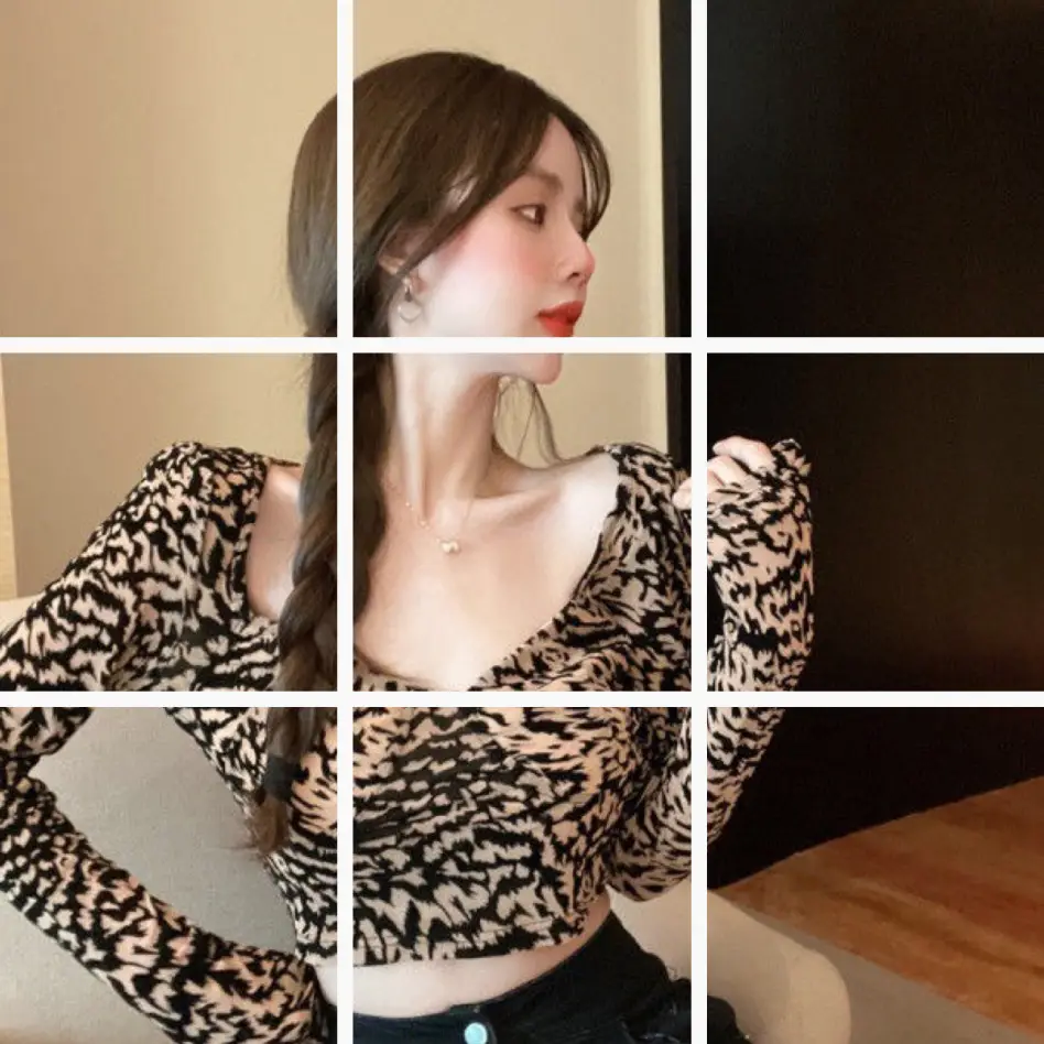 American Leopard Long Sleeve Women's Top - Image 4