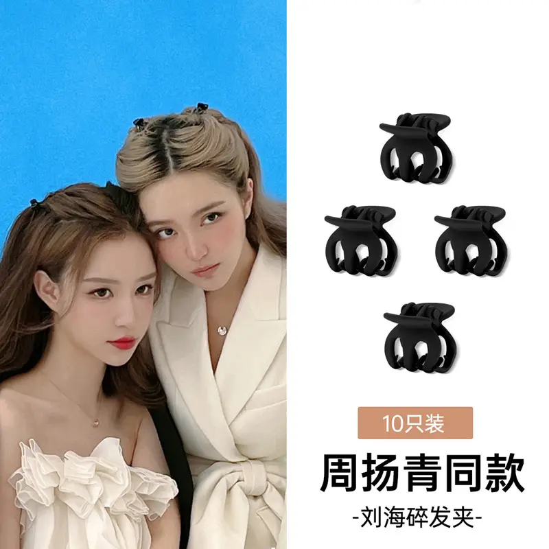 Zhou Yangqing Black Small Grab Clip High Ponytail Fixed Artifact Bangs Side Shark Hairpin Back of Head Female Hairpin - Image 25