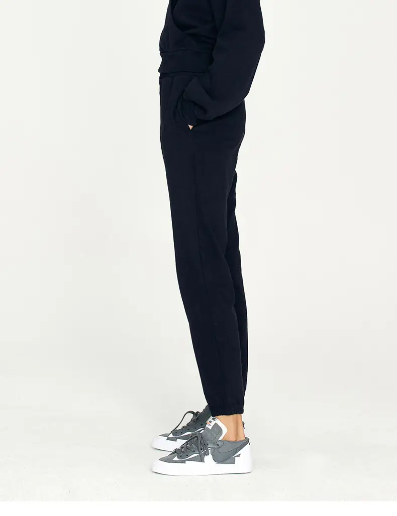 Women's Brown High-Waisted Terry Jogger Pants — feature 18
