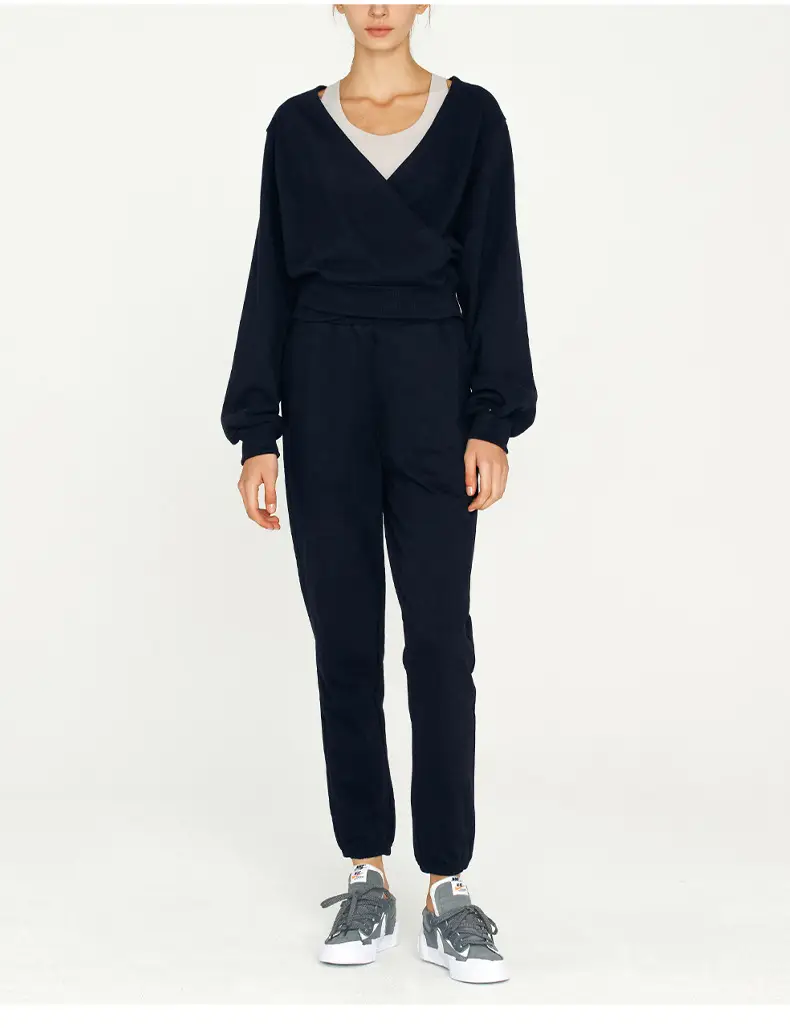Women's Brown High-Waisted Terry Jogger Pants — feature 19