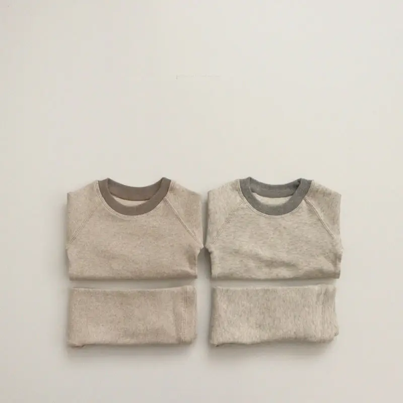 Korean Style Baby Suit Grey Cotton Spring Autumn - Image 6