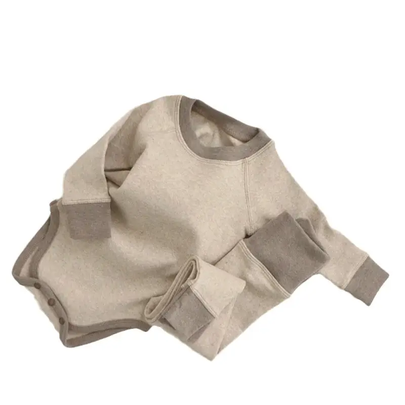 Korean Style Baby Suit Grey Cotton Spring Autumn - Image 7