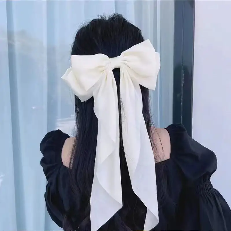 Black Bow Hairpin for Women's Back of Head - Image 12