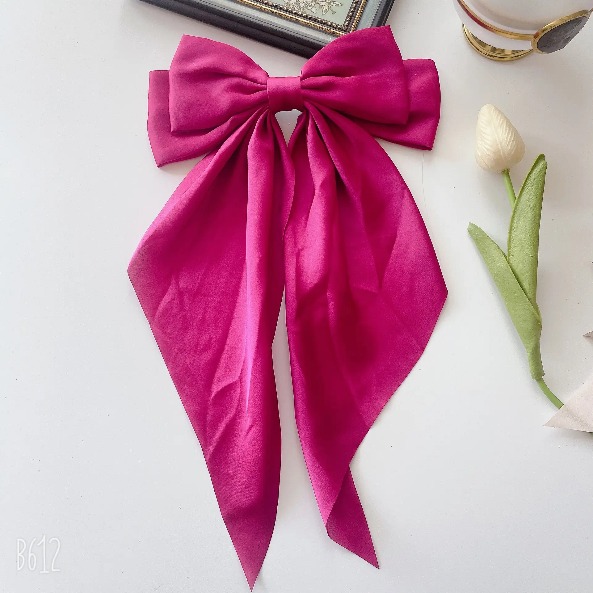 Black Bow Hairpin for Women's Back of Head - Image 20