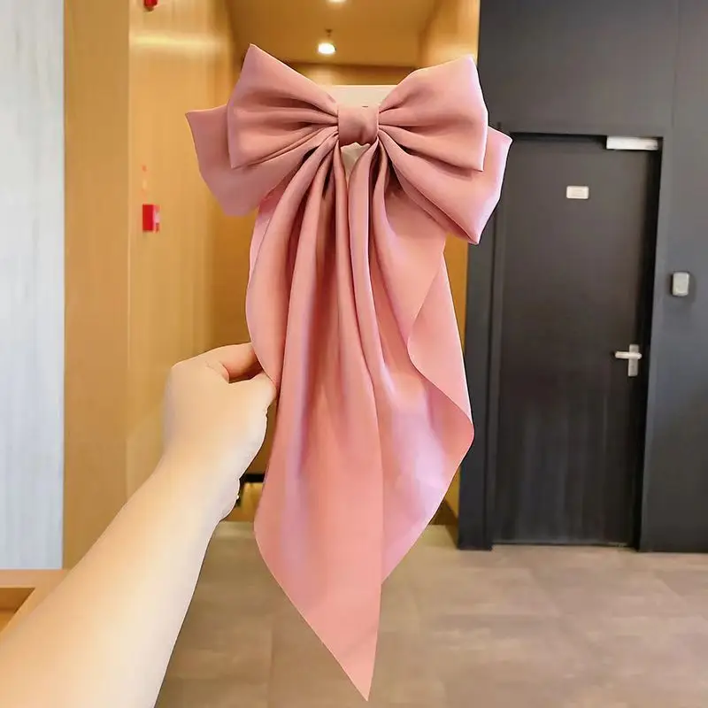 Black Bow Hairpin for Women's Back of Head - Image 3