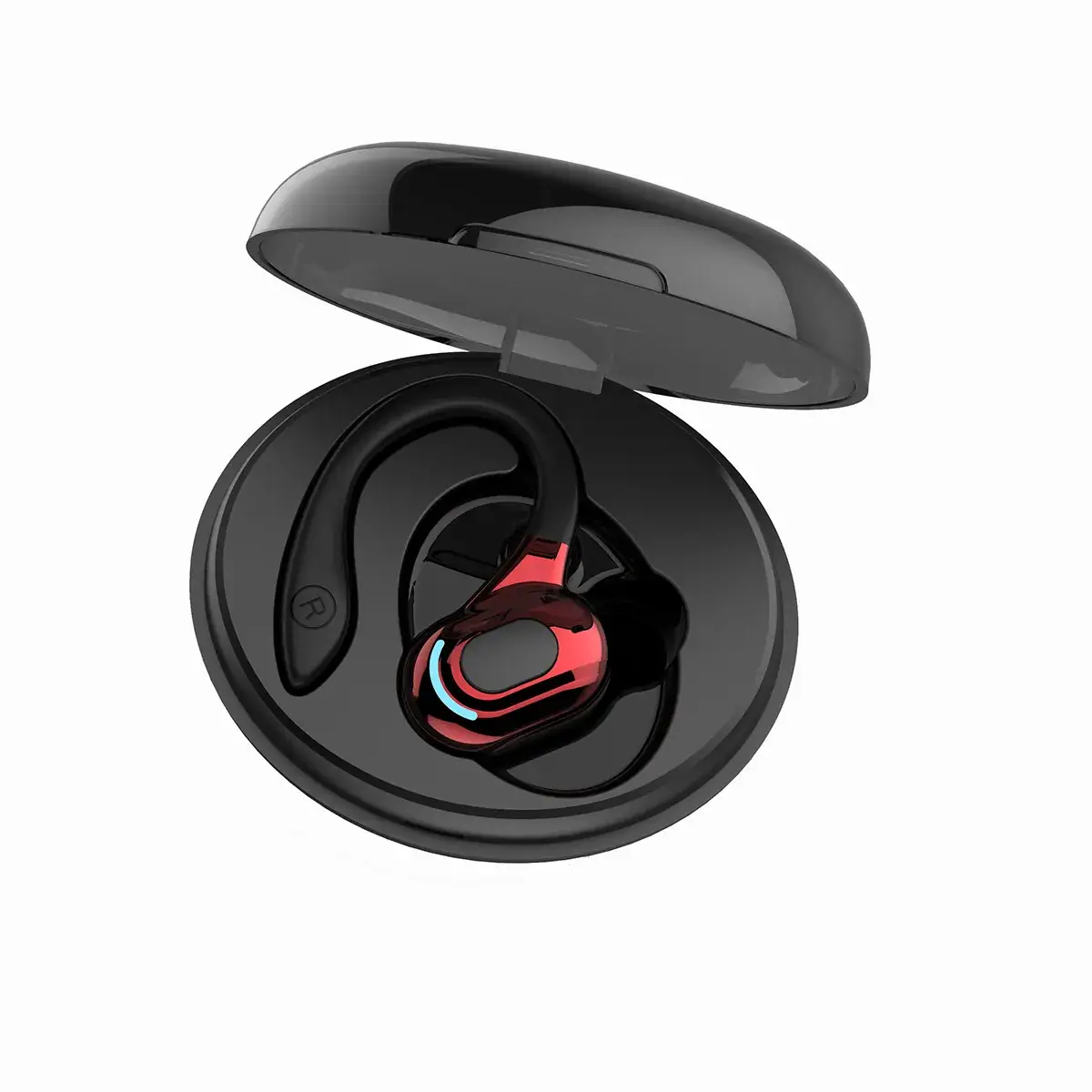 Wireless Bluetooth Headset with LED Light & Cross-Border Design