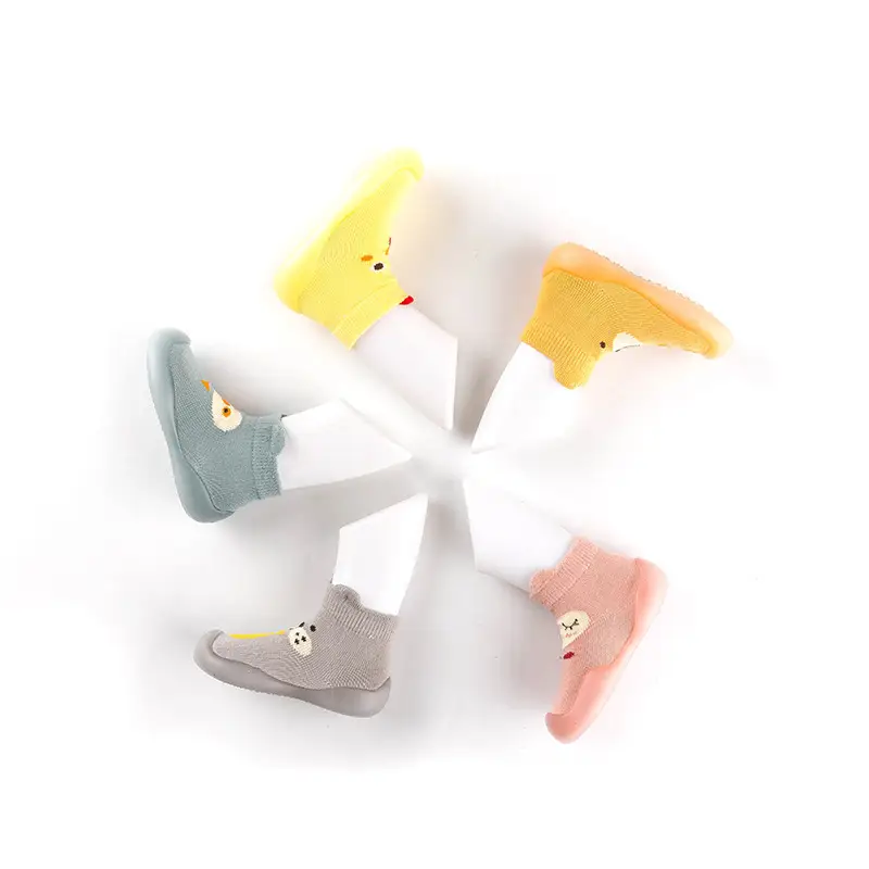 Korean Style Yellow Cotton Toddler Shoes 0-3Y