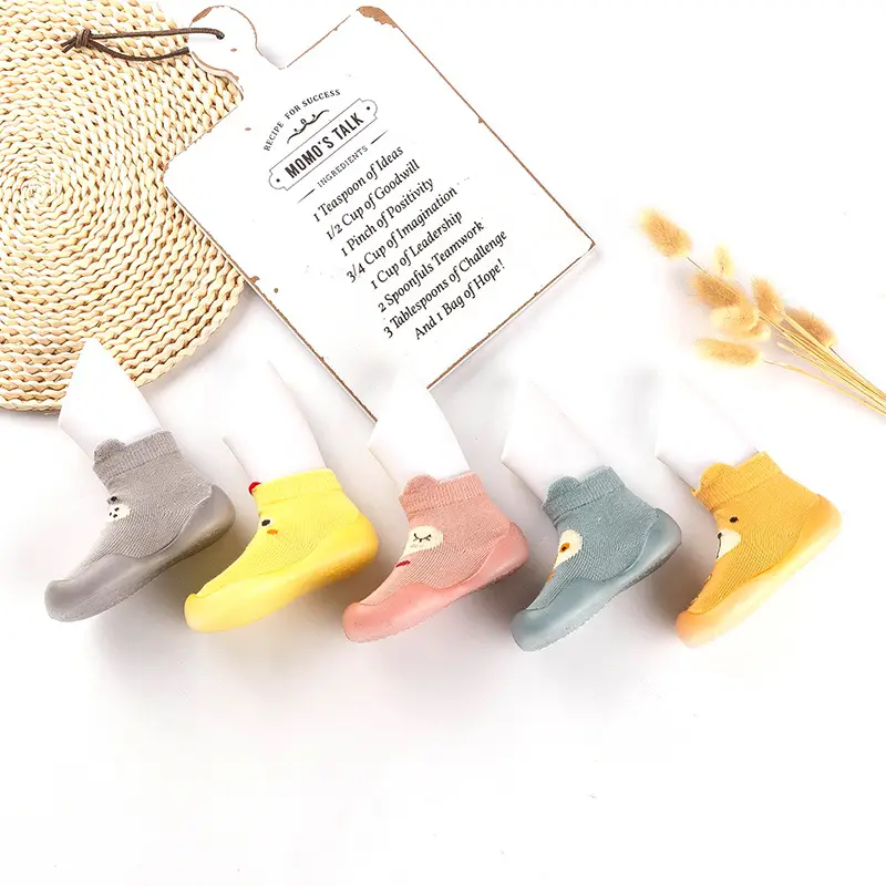 Korean Style Yellow Cotton Toddler Shoes 0-3Y