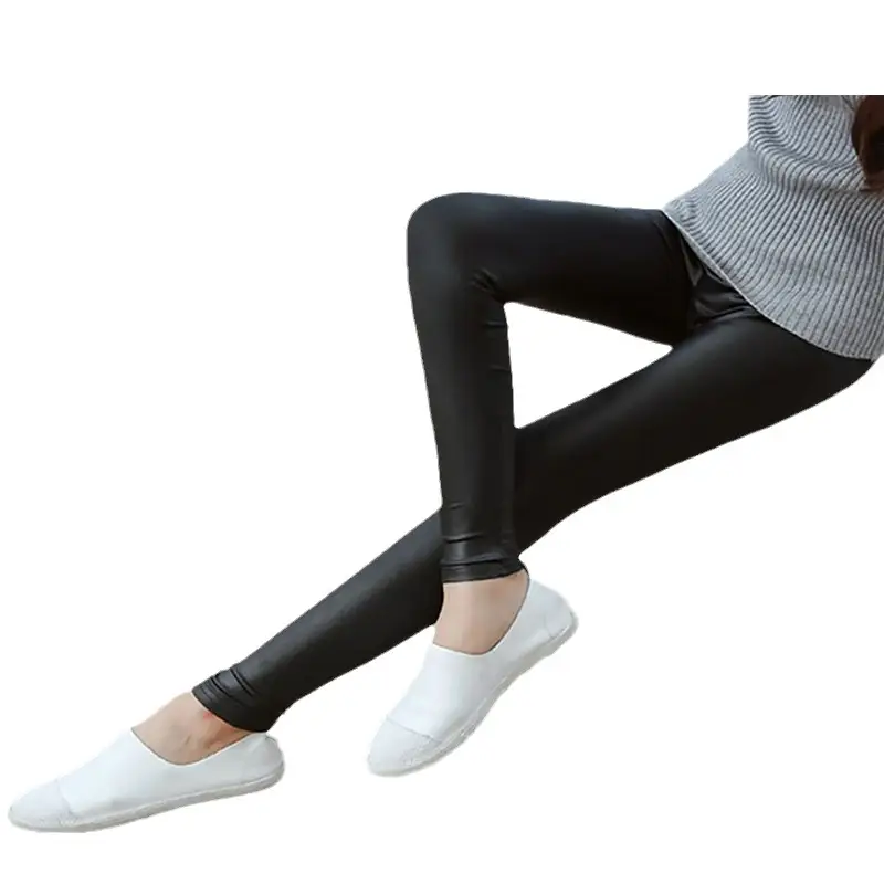 Women's Black Fleece Leggings Winter Slim Fit All Size - Image 8