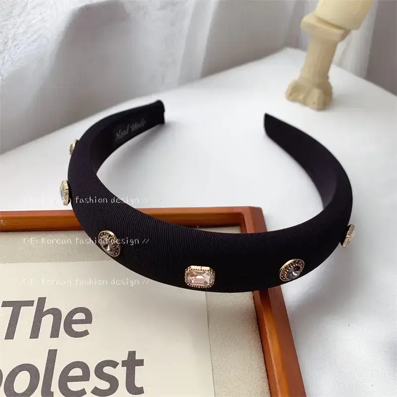 White Moonlight Crystal Pearl Flower Hair Band for Women