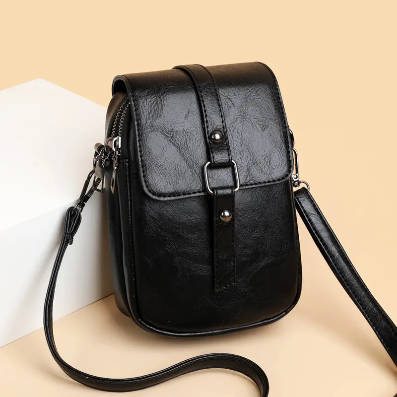 Red Crossbody Bag for Women with Adjustable Strap - Image 8