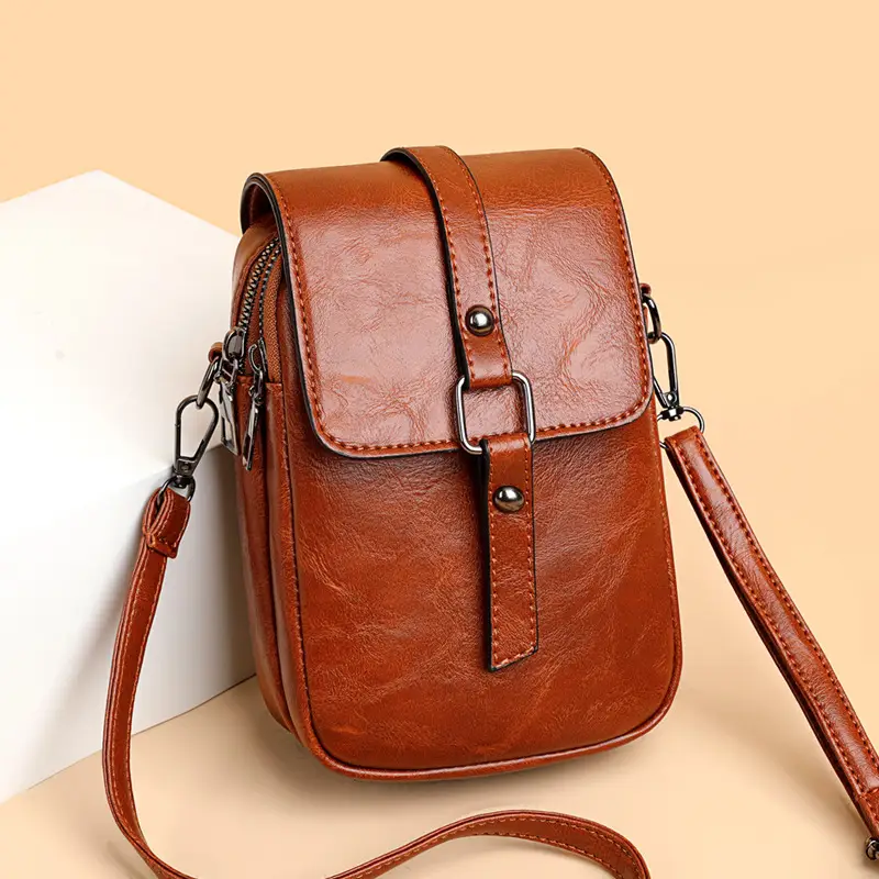 Red Crossbody Bag for Women with Adjustable Strap - Image 2
