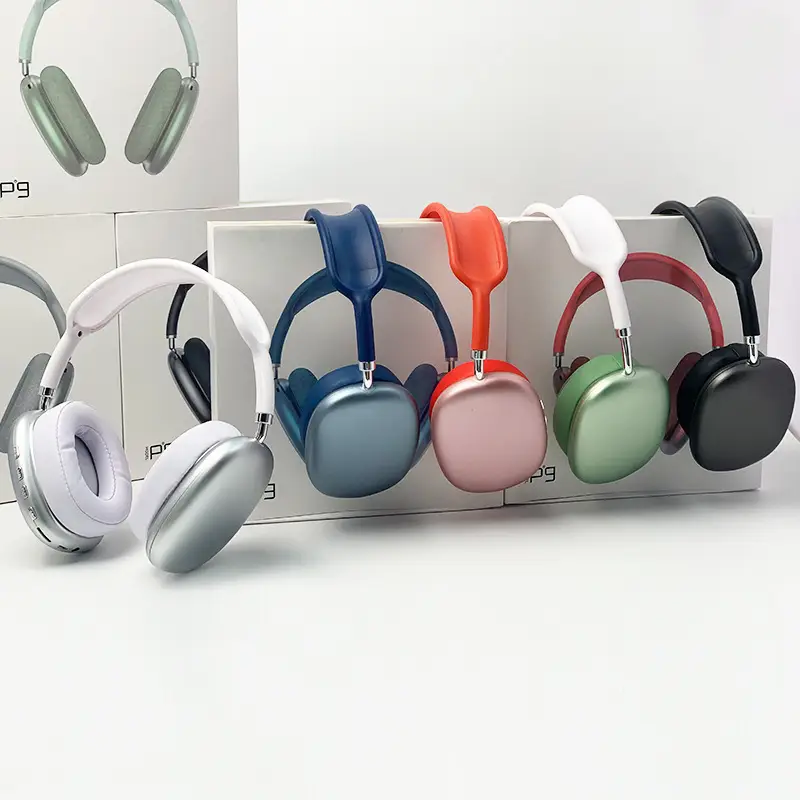 P9 Bluetooth headset Max wireless headset for Apple tws headset noise canceling bass Factory Direct