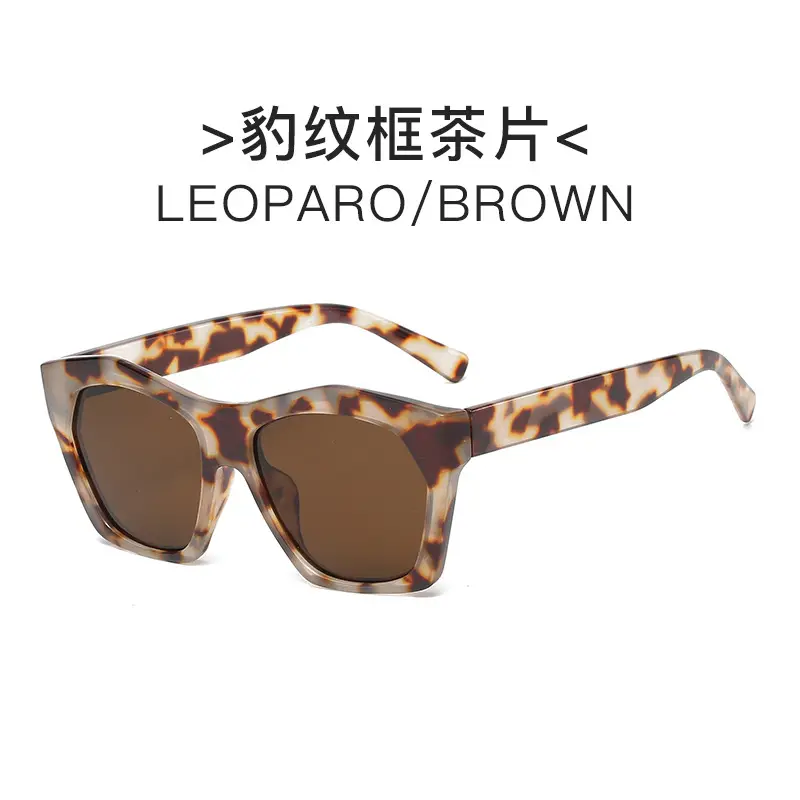 Black Frame Retro Sunglasses UV-Proof Black - Image 5